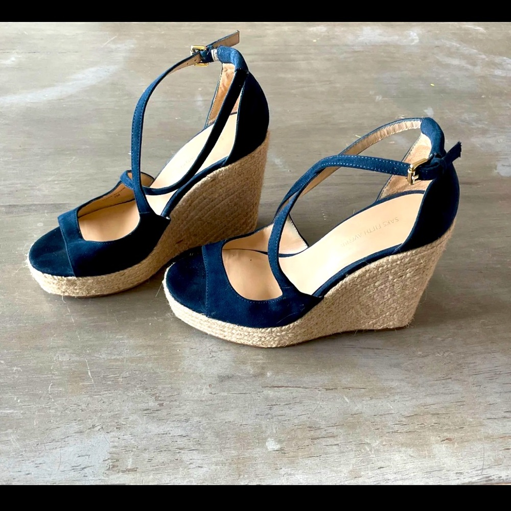Saks Fifth Avenue Wedge Sandals size 7